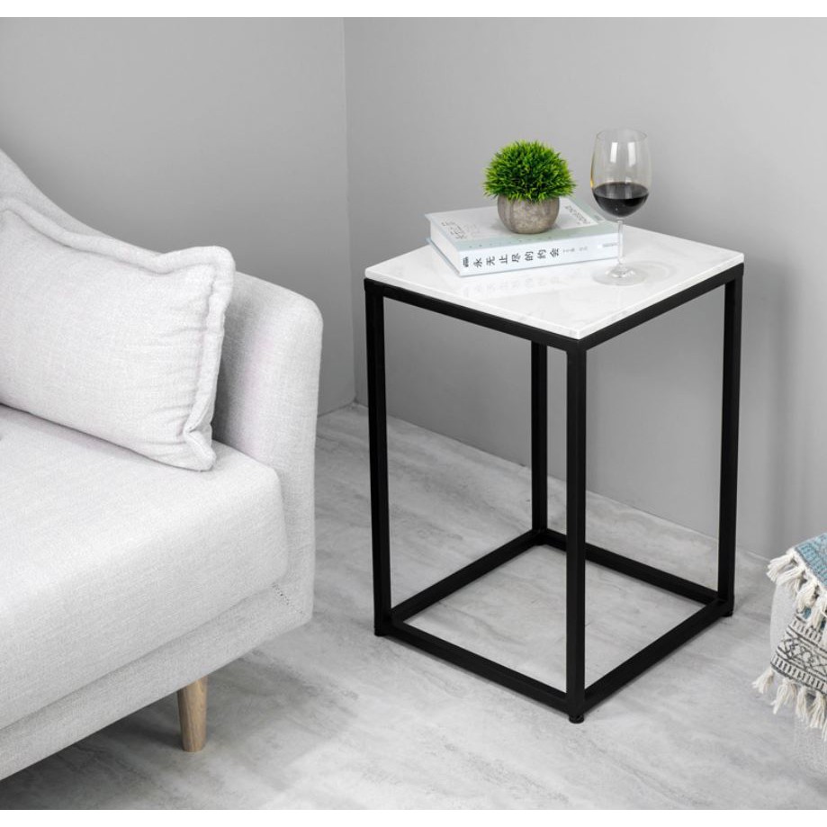 Marble Cube Side Table Shopee Malaysia