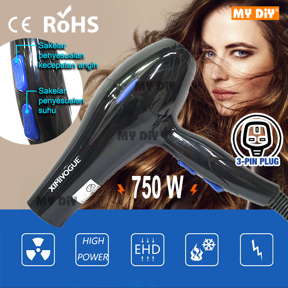 DIY Online4u Ximivogue Hair Dryer 750w With Accessories 