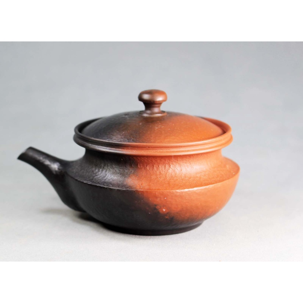 Direct from Tokoname Japan, Handmade Yohen Tataki Hohin Teapot Kyusu by Yoshiki 30, 140ml for