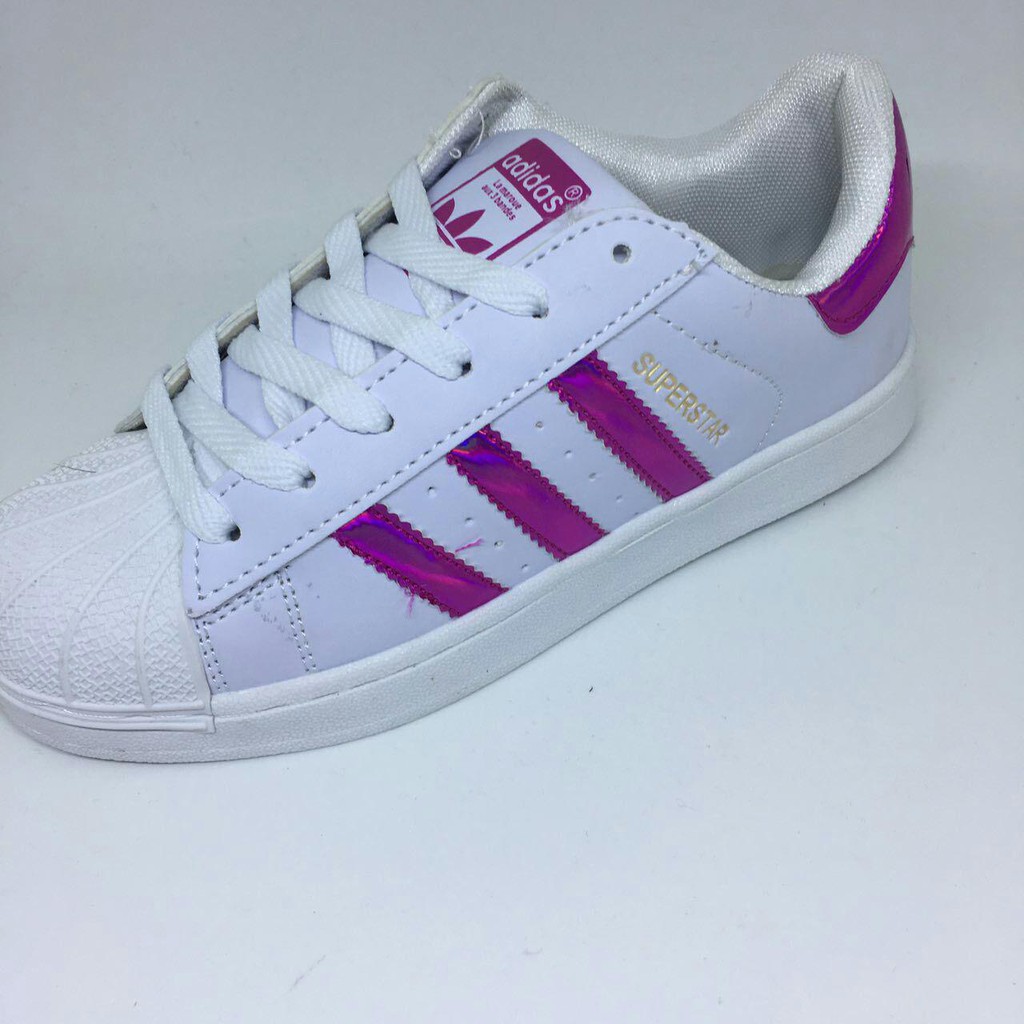 pink metallic adidas