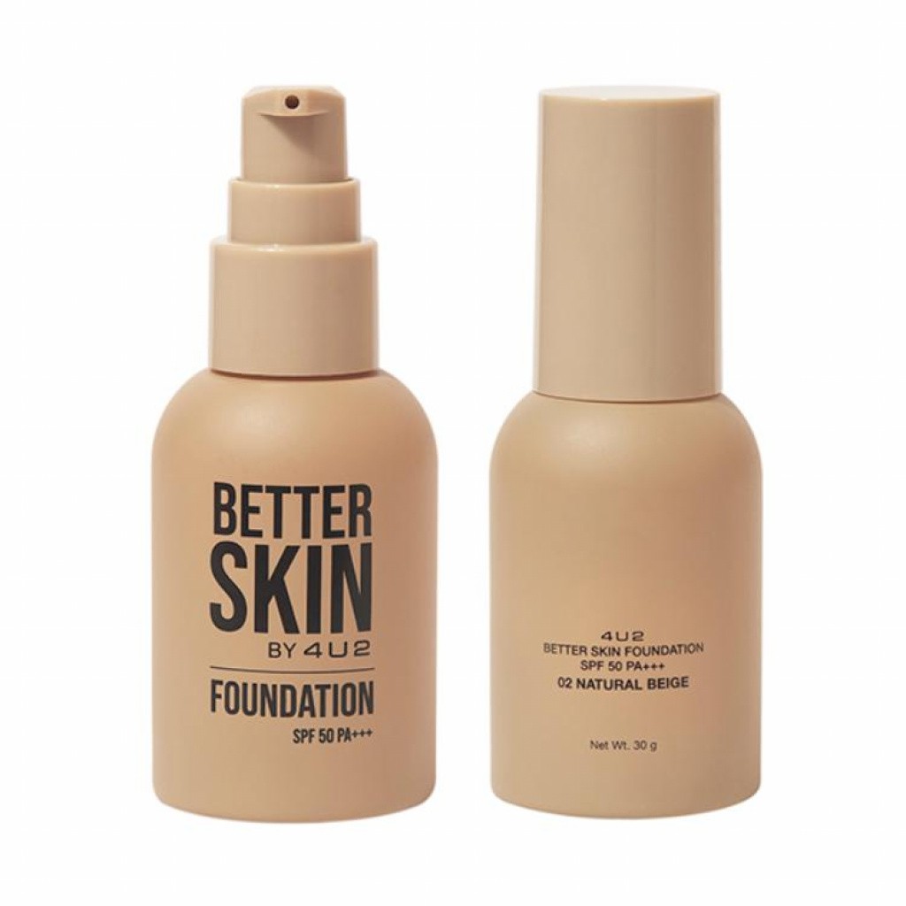 Buy 4u2 Better Skin Foundation Spf50 Pa 02 Natural Beige Seetracker Malaysia