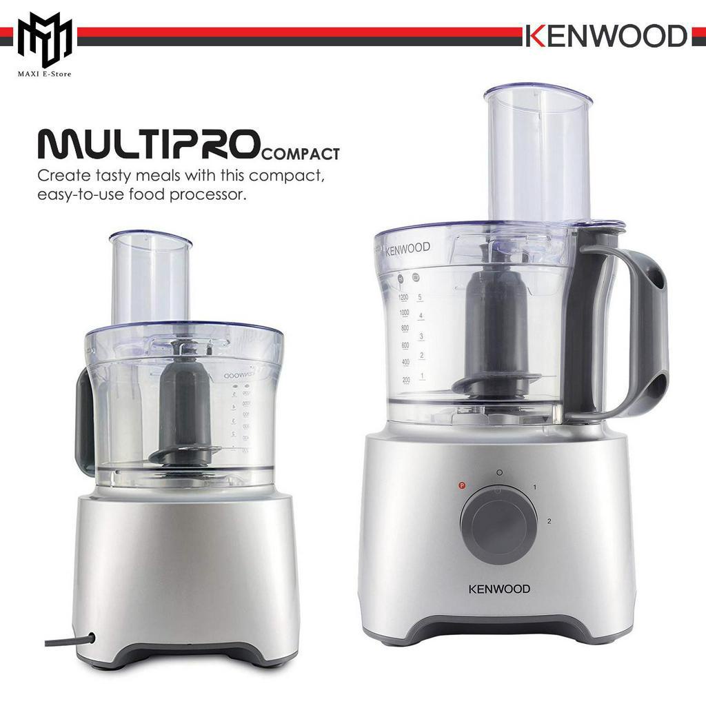 Argento Kenwood FDP301SI MultiPro Compact Robot da Cucina 800 W 2.1 Liter 