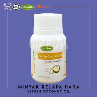 Halagel Virgin Coconut Oil Kapsul Minyak Kelapa Dara Vco 60pcs 椰子油 Shopee Malaysia