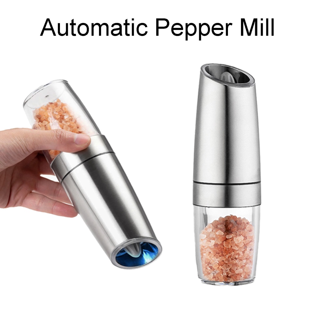 🌹[Local Seller]  304 Stainless Steel Manual Pepper Salt Grinder Mill Pepper Shaker Glass Bottle