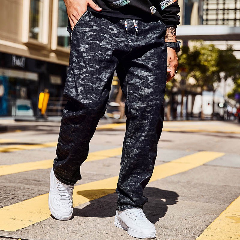 black camo jeans mens