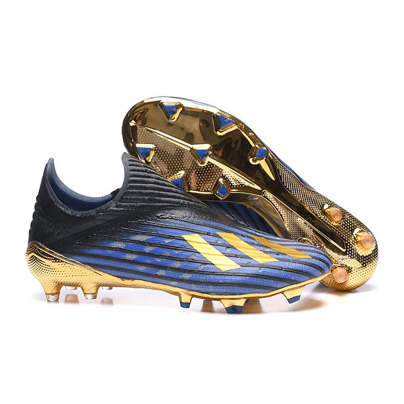 blue and gold boots