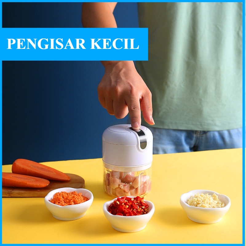 Pengisar Kecil Pemproses Makanan Pencincang Daging Sayur Mini Chopper