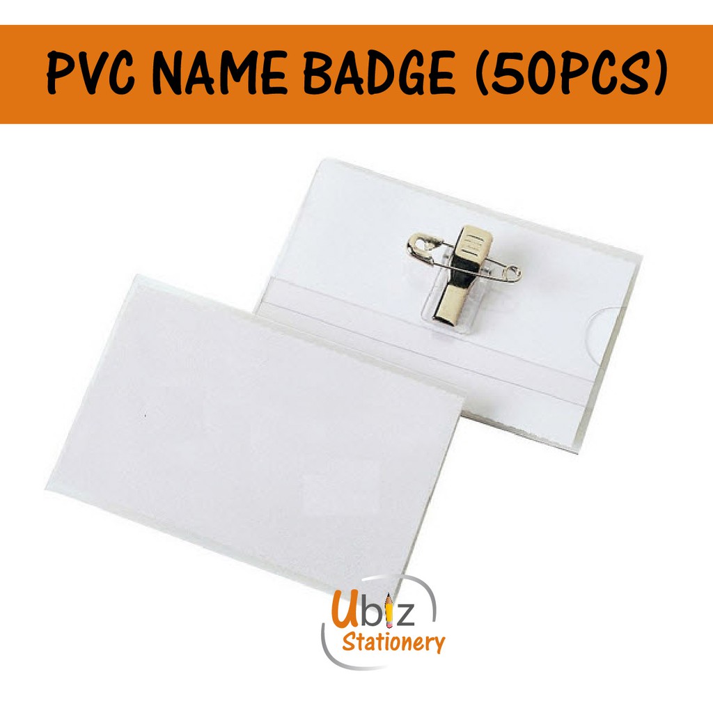 PVC Name Badge (50 pcs) | Shopee Malaysia