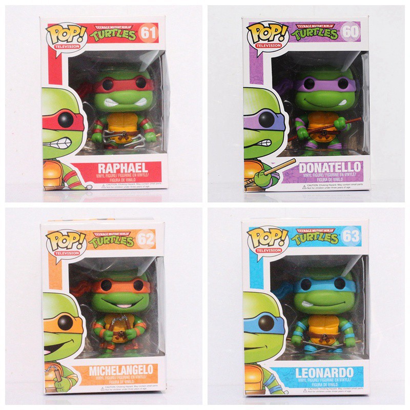 teenage mutant ninja turtles funko pop set