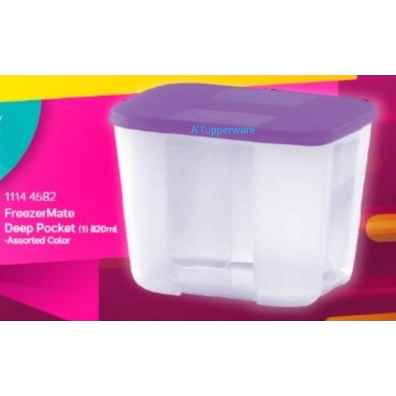 Tupperware FreezerMate Deep Pocket 820ml Pink (1)