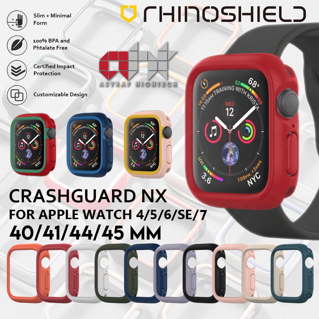 RhinoShield CrashGuard NX Bumper with Rim For Watch Ultra 40/41/44/45mm Series 4/SE/5/6/7