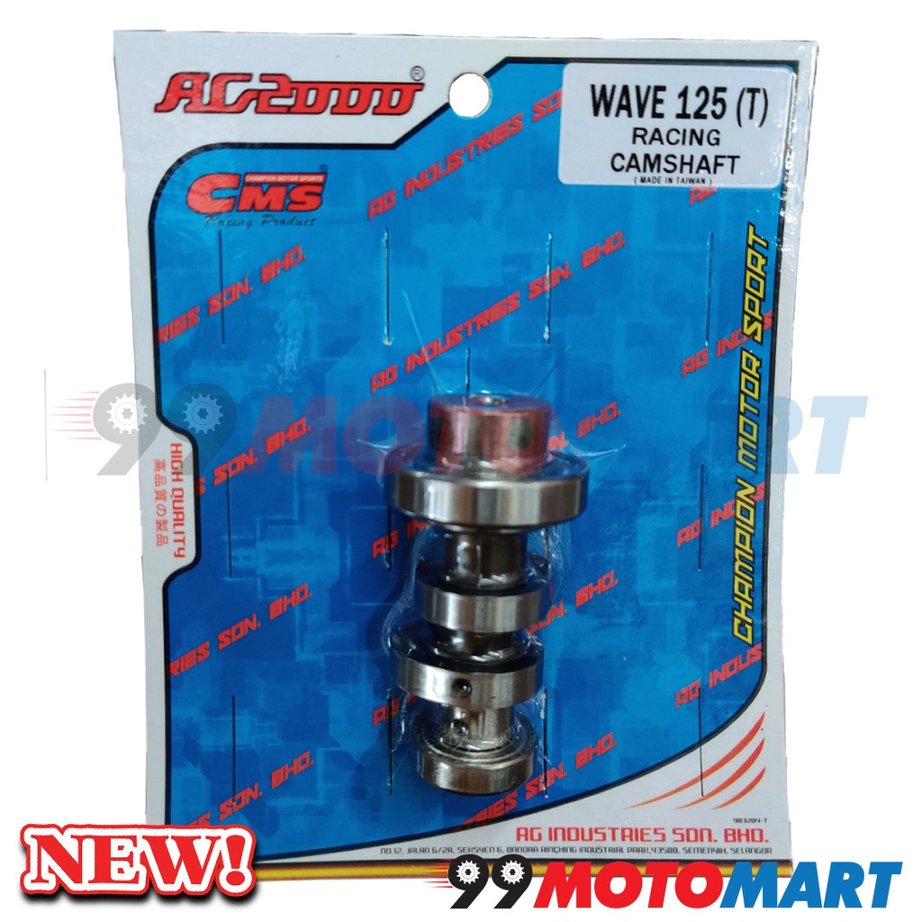 CMS WAVE 125 RACING CAMSHAFT (T) Honda Wave125 Cam Shaft w125 Shopee