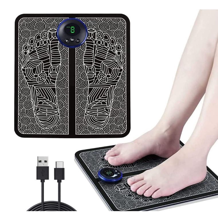 EMS Electric Foot Massager Deep Kneading Shiatsu Therapy Massage Relieve fatigue Feet Acupuncture Stimulator Massager