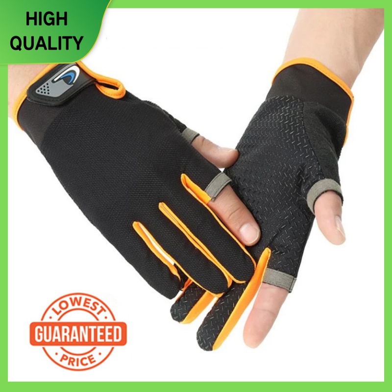 1 Pair Men Women Sunscreen Breathable Non-slip Sports Bike Cycling Gloves /Ladies Men Touchscreen Fingerless Gloves / Sports Gloves For Outdoor Bicycle Cycling, Camping, Hiking, Motorcycle, Running