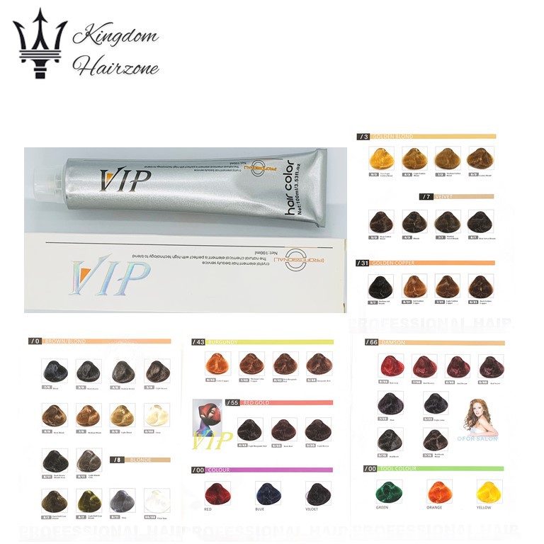 VIP Professional Hair Dye Color 100ml | Shopee Malaysia