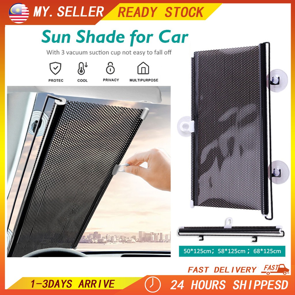 【MY READY】Automatic Retractable Sun Shade Car Auto Front Side Window