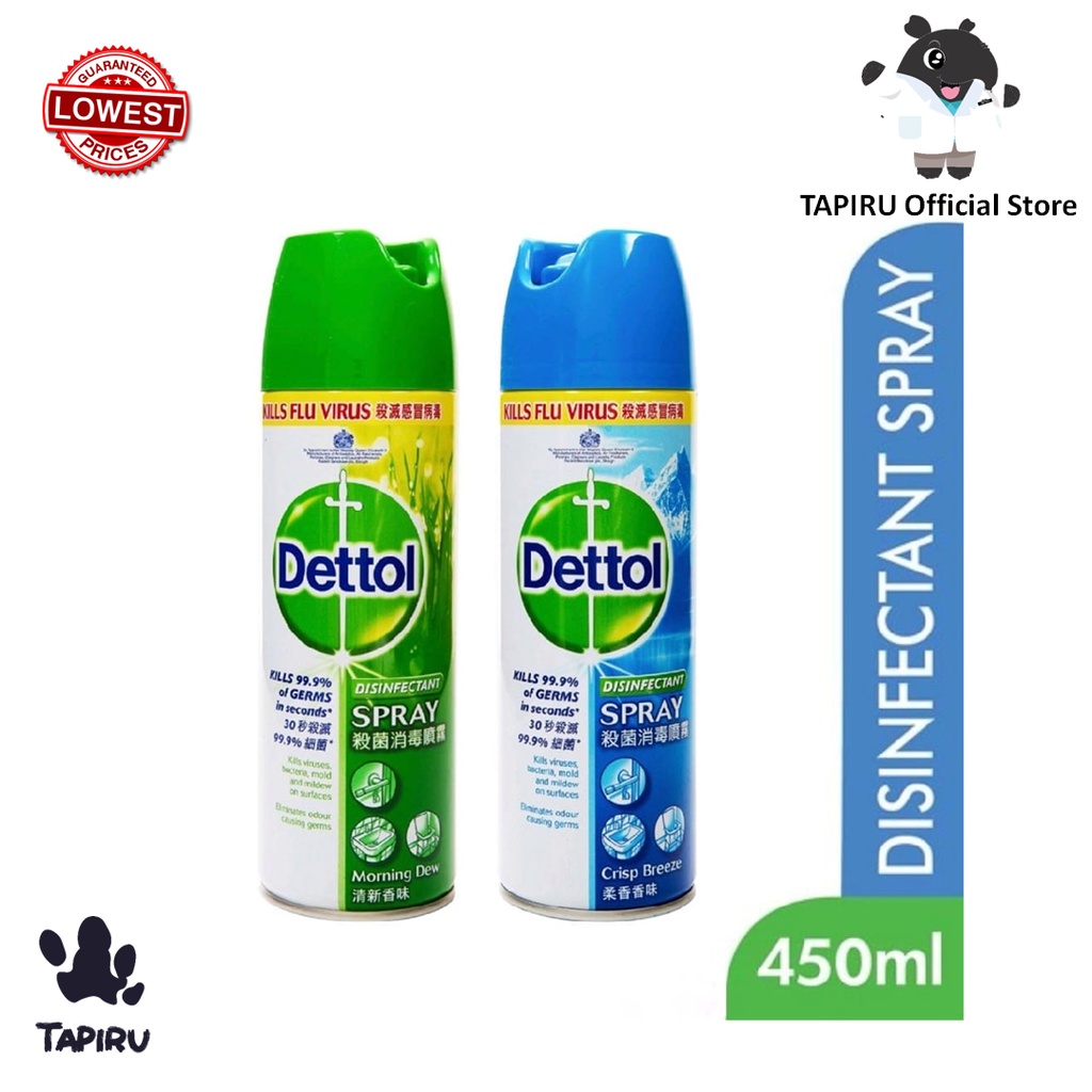 [Dettol] Disinfectant Spray, 450 ML Shopee Malaysia