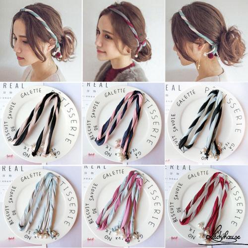 Hhm Ladies Girl Fabric Headband Hairband Bandana Hair Tie Band Bow