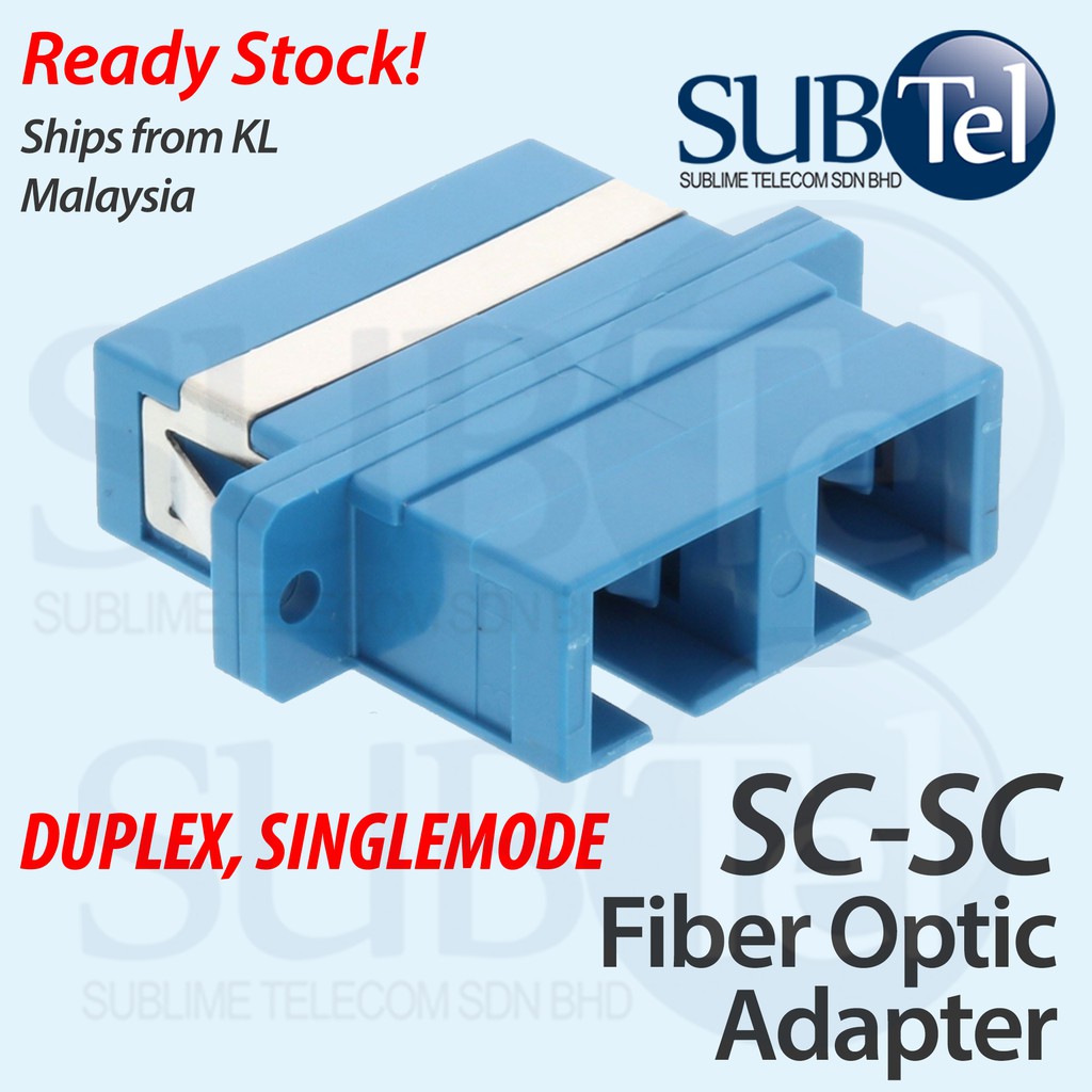 SC-SC Duplex SMF Singlemode Fiber Optic Adapter Coupler for Patch Panel ...