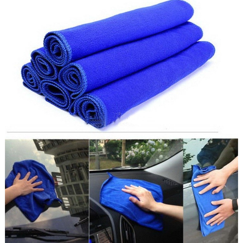 Soft Absorbent Car Wash Cloth Microfiber Cleaning Towels(30cm x 30cm