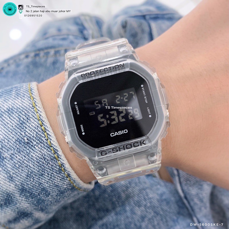 G Shock Transparent Pack Series Dw 5600ske 7d Dw 5600ske 7 Dw 5600ske Dw 5600 Ga 700ske 7 Ga 2100ske 7 Shopee Malaysia