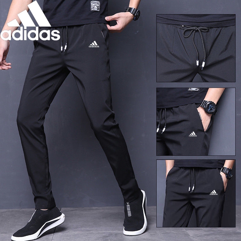 mens adidas joggers with zip pockets