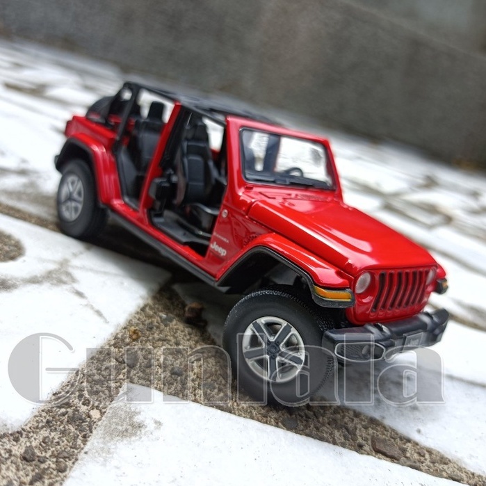 1: 32 Jeep Wrangler Sahara Model Car Exquisite Convertible 4th Generation JL Off-Road SUV Fatal