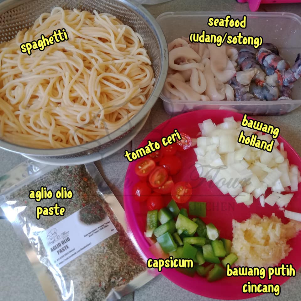 Perencah Segera Aglio Olio Oglio Pes Kering Italian Herbs Paste Powder Chili Flakes Flake Oregano Herb Spaghetti Shopee Malaysia