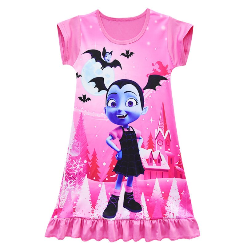 girls vampire cosplay costumes children halloween vampirina party dress up  clothes kids princess anime cosplay disfraces