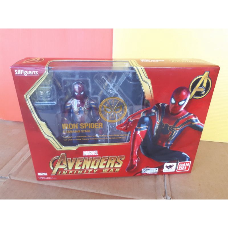 Bandai  Figuarts Avengers Spider-Man Infinity War Iron Spider & Tamashi  Stage | Shopee Malaysia