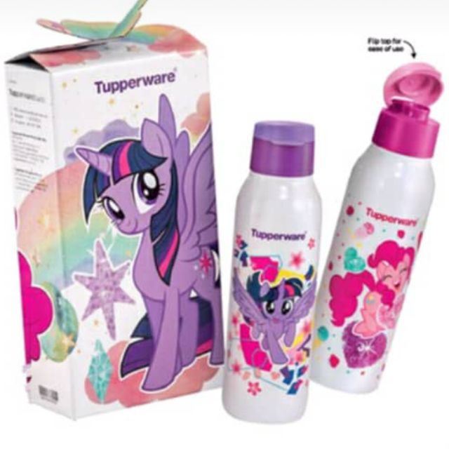 NEW. TUPPERWARE My Little Pony Eco Bottle (2) 750 ml