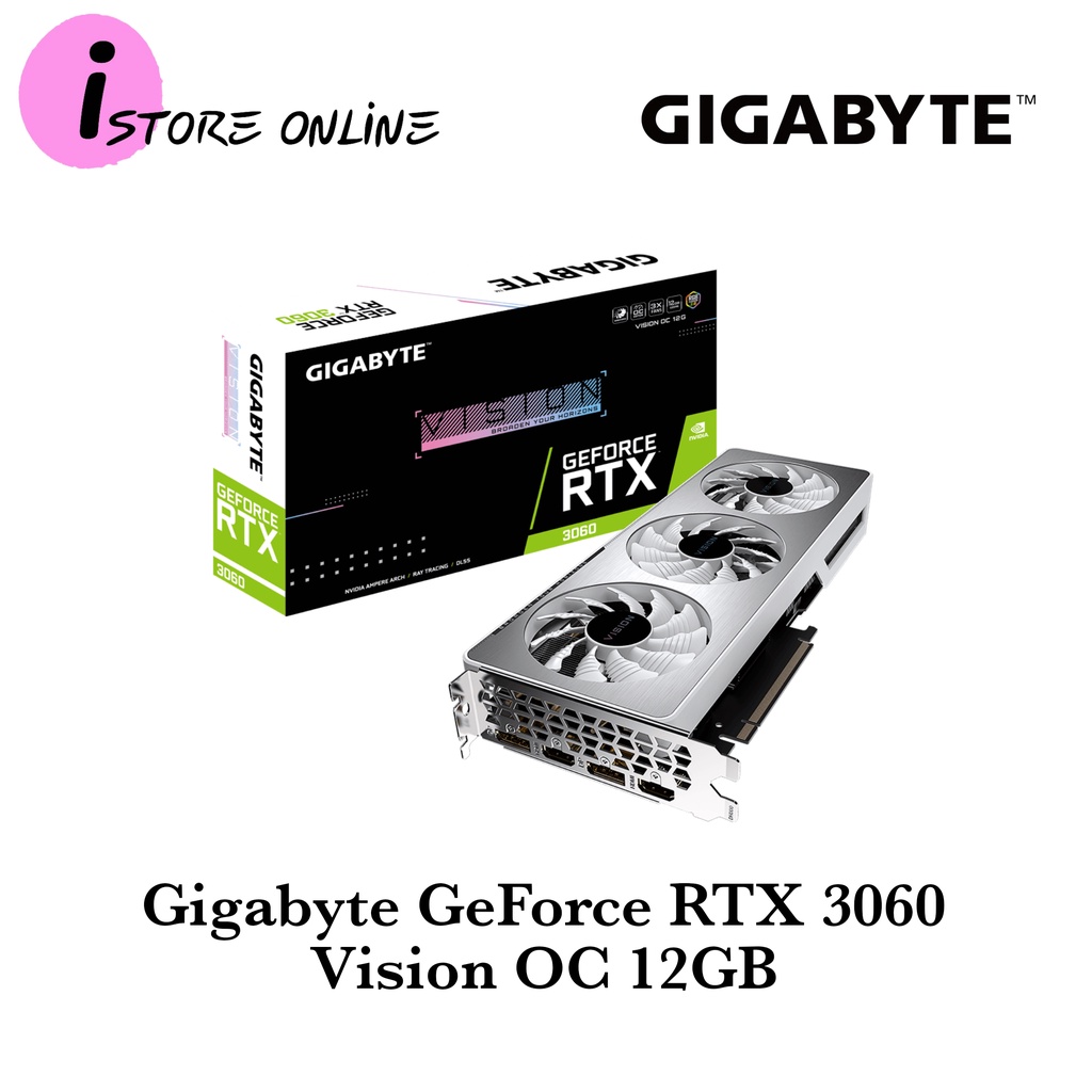 Gigabyte GeForce RTX 3060 VISION OC 12GB GDDR6 Graphic Cards | LHR ...