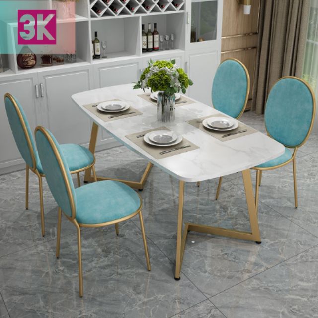  FREE DELIVERY Nordic  Dining Table Set Chairs Meja  