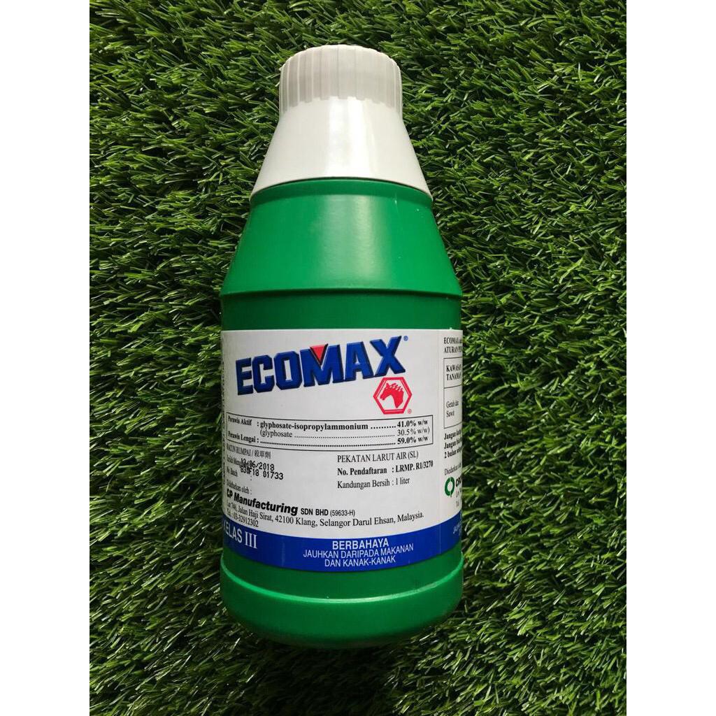 1l Ecomax Glyphosate 41 Herbicide Racun Rumput Shopee Malaysia