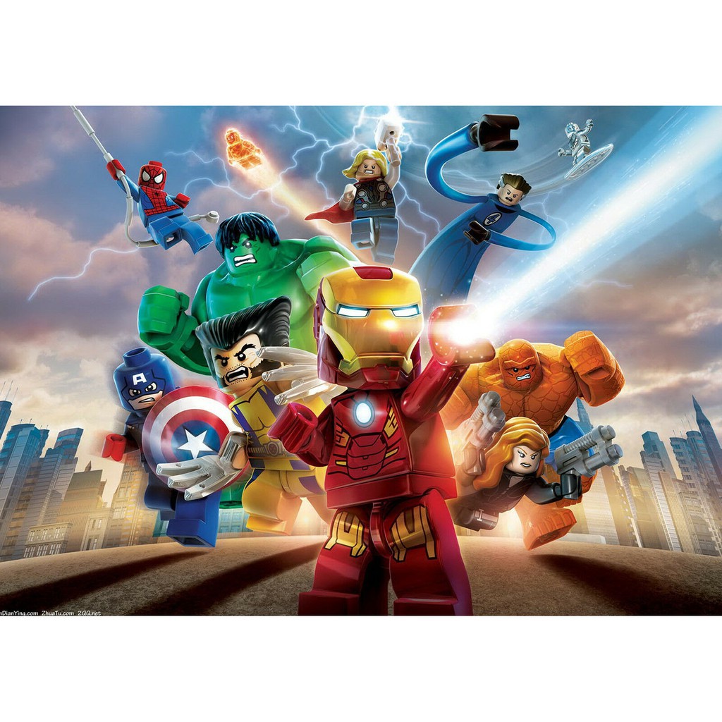 Lego Marvel Super Heroes Wall Art Poster Metal Sign Shopee Malaysia