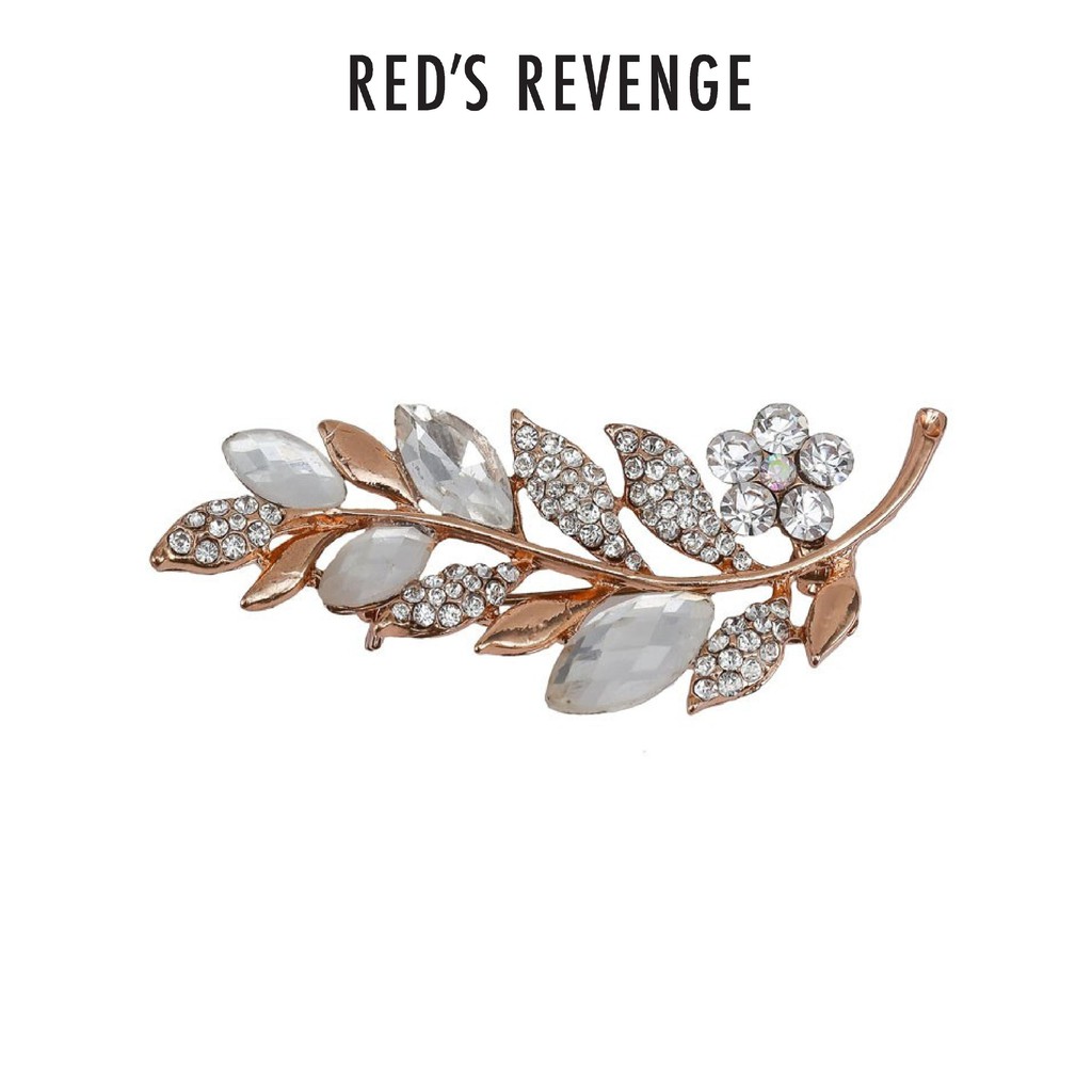 Red's Revenge Glitter Leaf Vine Brooch