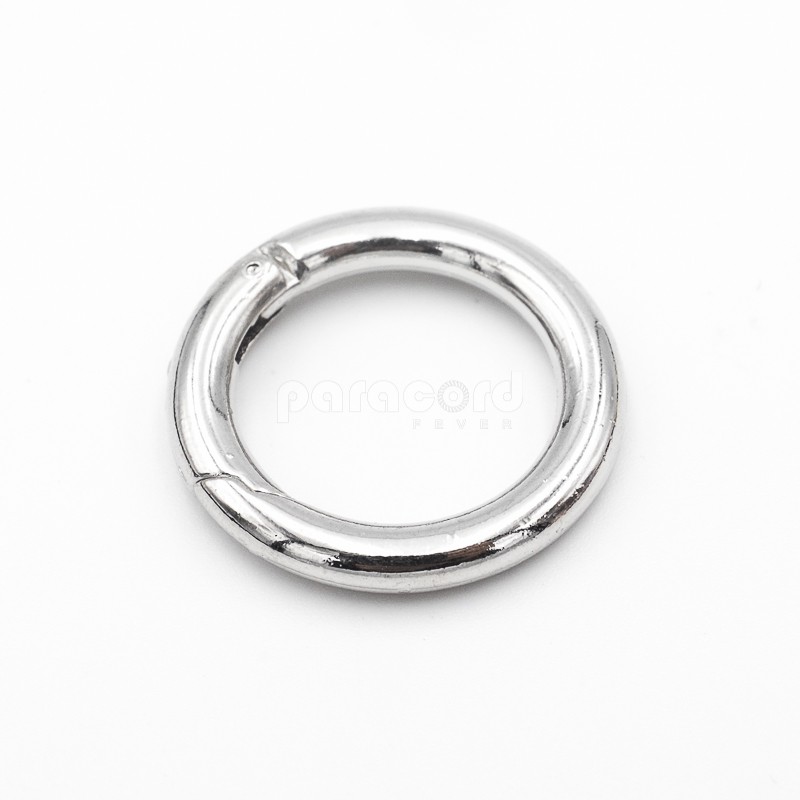 Baosity 5pcs Titanium Split Flat Key Ring Keychain Solid Round Wire Keyfob Keyring Bag Accessories