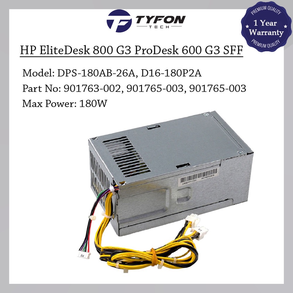 HP EliteDesk 800 G3 ProDesk 600 G3 SFF MT Power Supply PSU 180W 901763-002  D16-180P2A (Refurbished) | Shopee Malaysia