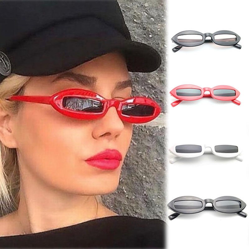 Retro Small Over Frame Sunglasses Women's Shades Trendy Tiny Glasses |  Shopee Malaysia