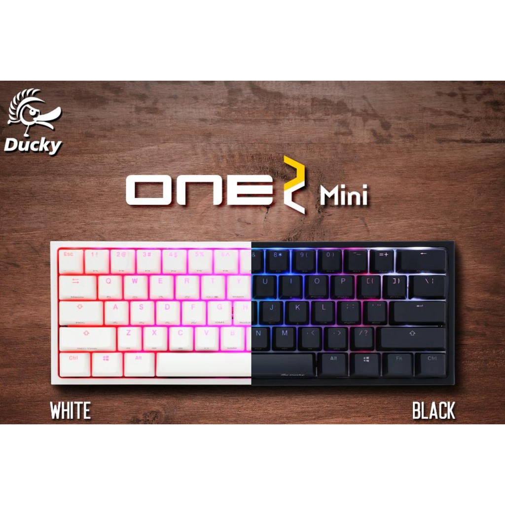 Ducky One 2 Mini Rgb Black White Double Shot Pbt Mechanical Keyboard Cherry Mx Brown Blue Red Speed S Red Shopee Malaysia