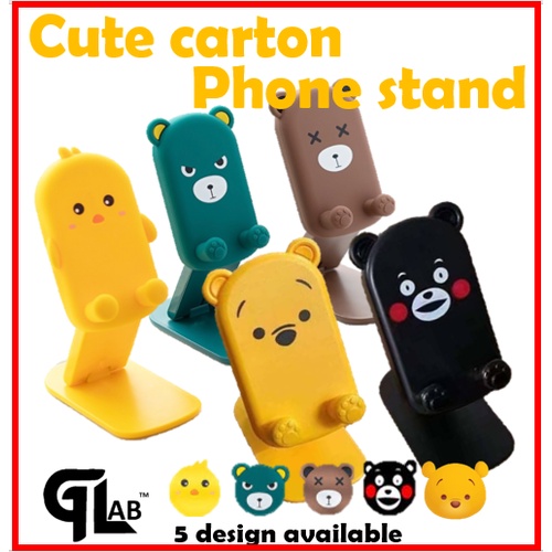 Cute Cartoon phone stand Stand Cellphone Tablet Desktop Holder Cute Cartoon Foldable Portable Universal Mobile Phone H