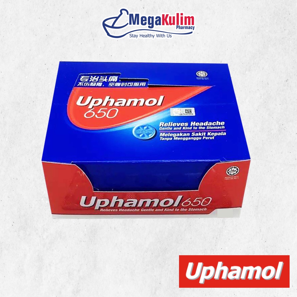 Uphamol 650 Relieves Headache 10 Tab | Shopee Malaysia