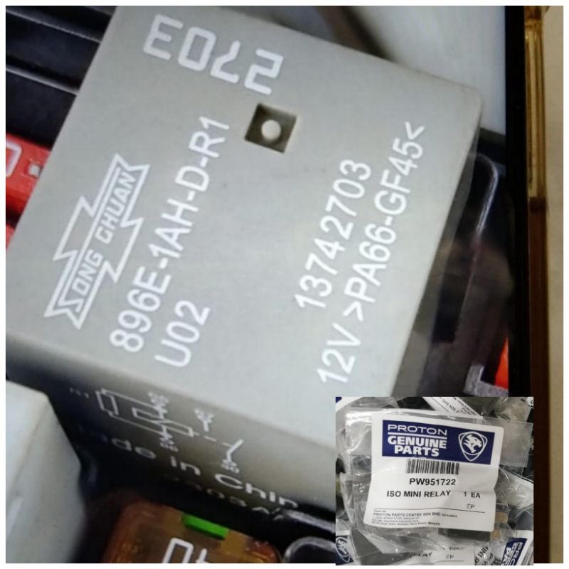 Relay Power Fan (Engine Fuse Box) PW951722 Preve Suprima S [Mark
