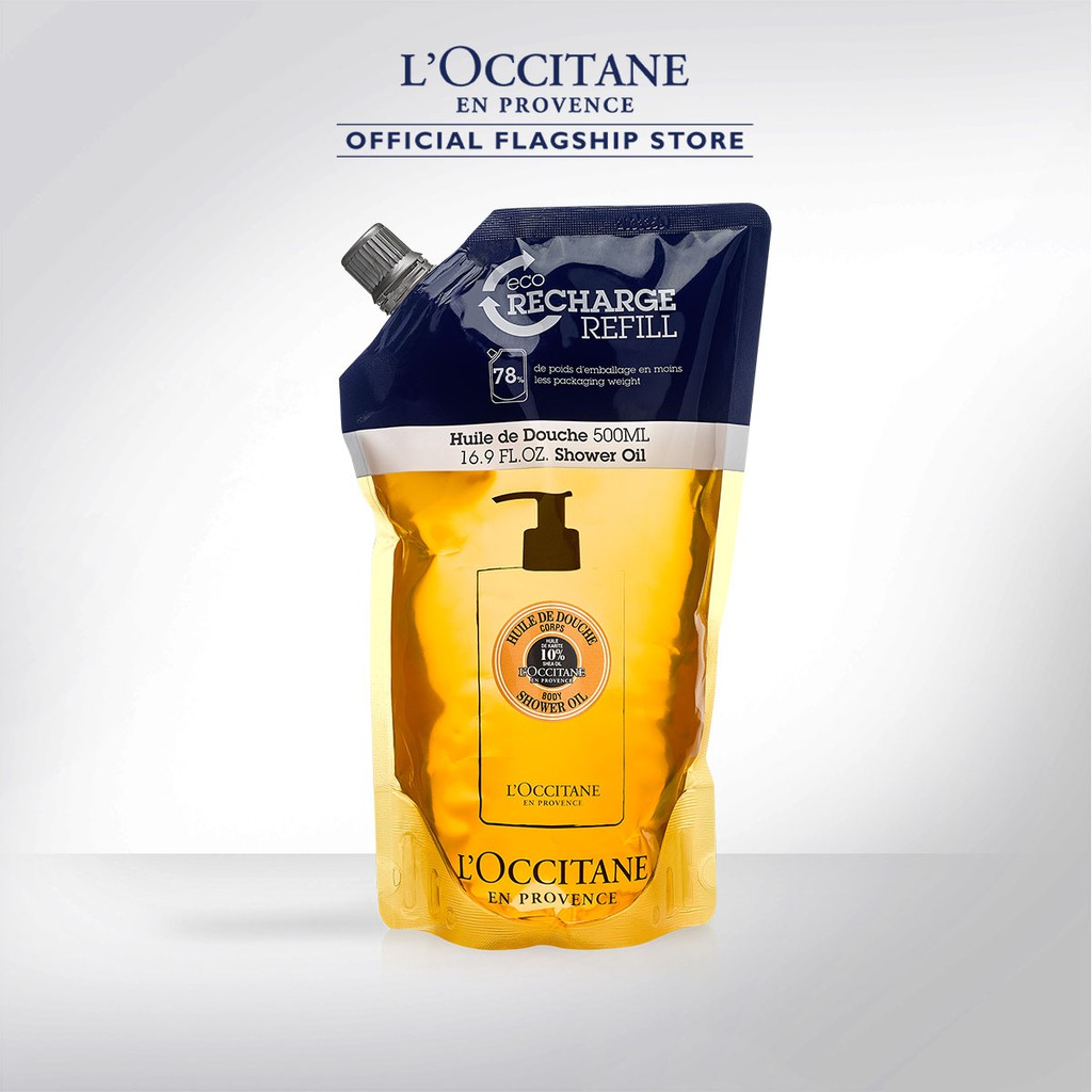 L'Occitane Shea Body Shower Oil EcoRefill 500ml Shopee Malaysia