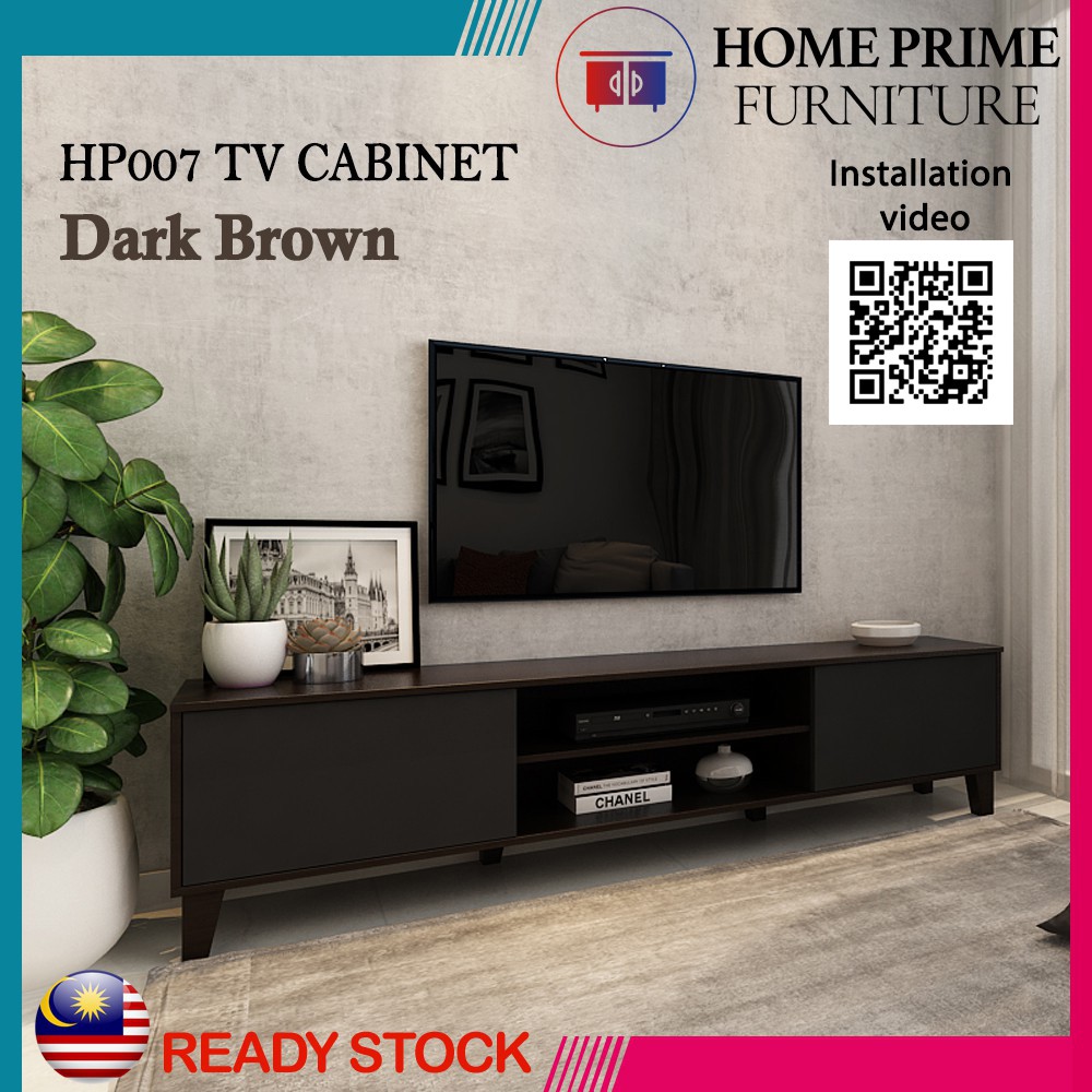 Buatan Malaysia Home Prime Hp007 6ft Tv Cabinet Tv Bench Modern