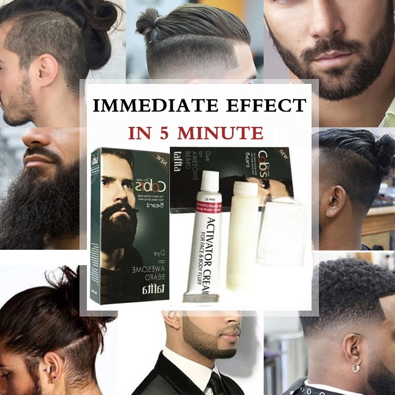 12 12 Limit Time New Beard Moustache Temporary Hair Color Wax