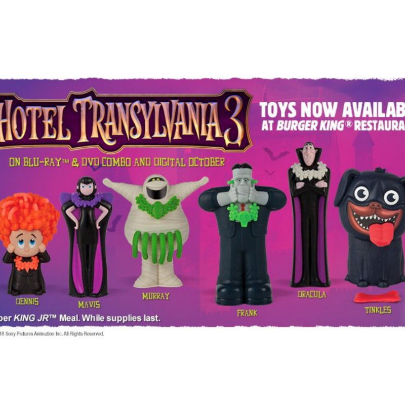 burger king hotel transylvania toys