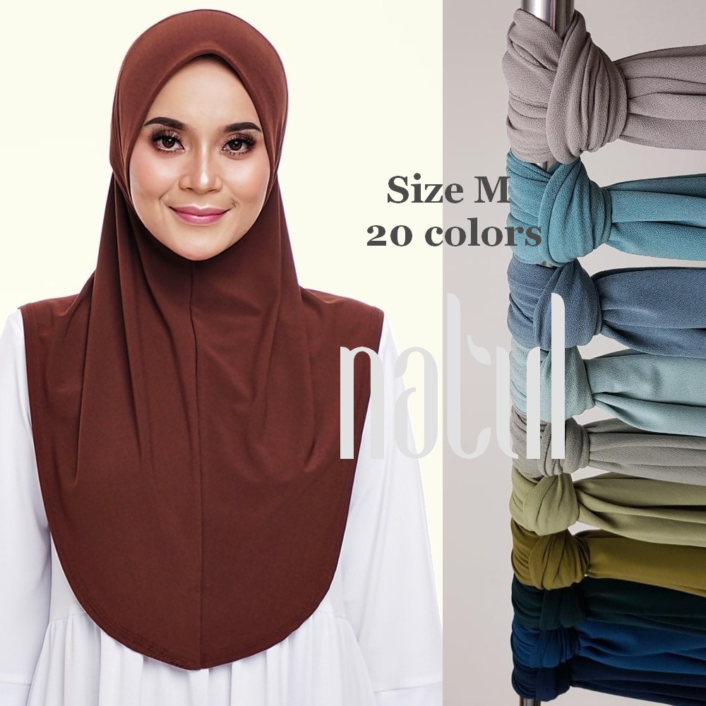 NATUL Tudung Sarung Soft Awning | Tudung Sarung Instant | Tudung ...