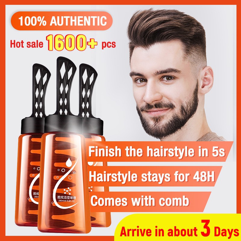 hair serum hair smoothing hair tonic Gel Rambut lelaki Men's Hair Wax  styling gel hair spray Slicked Back head Styling h | Shopee Malaysia