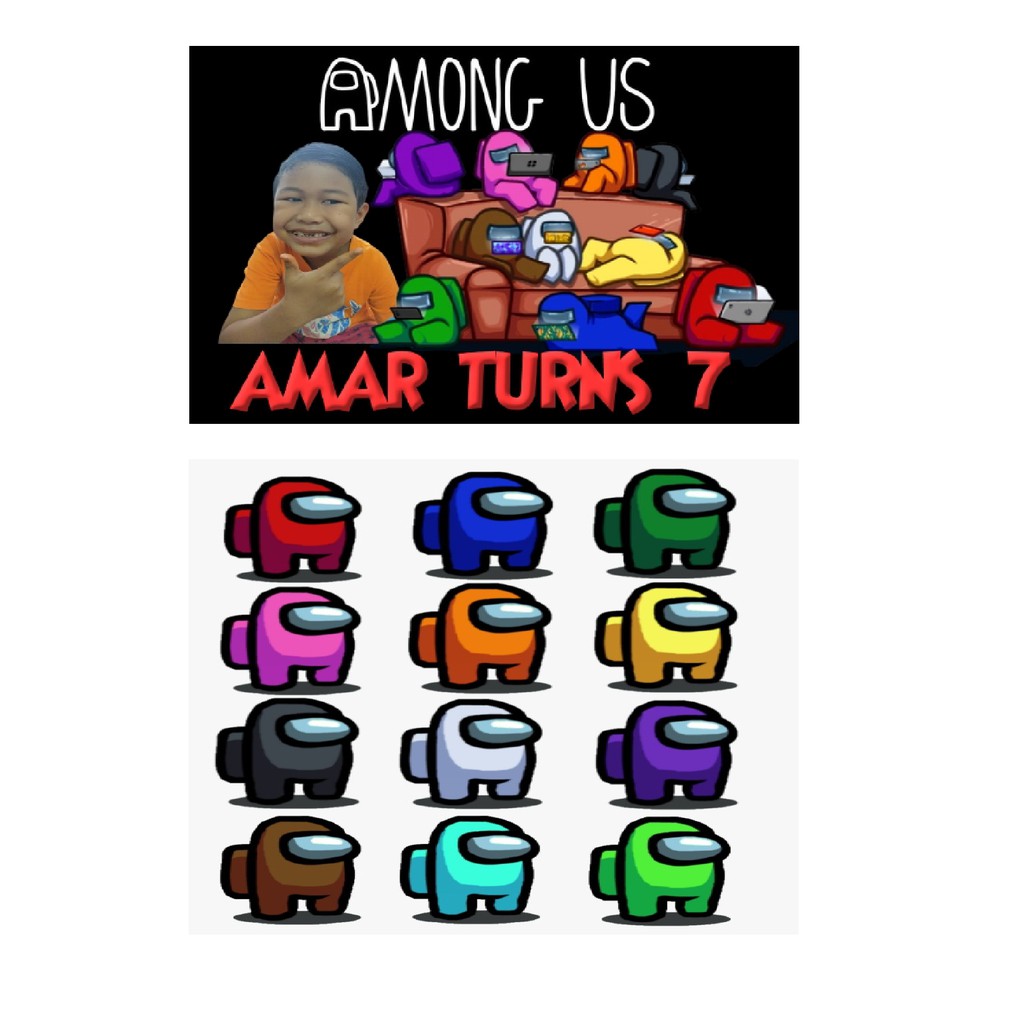 AMONG US TOPPER CAKE | Shopee Malaysia